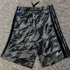 Adidas striped athletic shorts Large youth 14/16